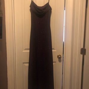 Karina Nites Glittery Dark Purple Dress